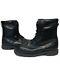 Ufcw Mens Black Military Tactical Leather Steel Toe Boots Size 11 1/2 Vibram