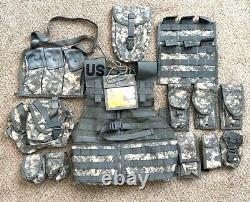 USG Military Molle II Fighting Load Carrier Tactical Vest and Accessories