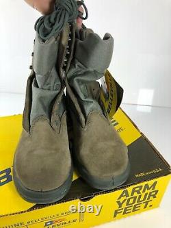 USMC Belleville Tactical, Steel Toe Combat Boots Made in USA Size 12.5R