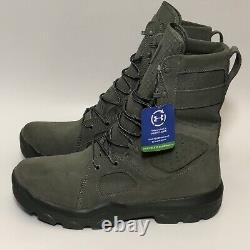 Under Armour Size 12.5 Fade Green Olive FNP Tactical Military Boots 1287352-385