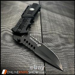 Usmc Tactical Assisted Drop Point Military Combat Folding Pocket Knife Marines