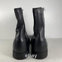 VTG 1988 Addison US Army Black Leather Tactical Combat Military Boots Mens 9.5R