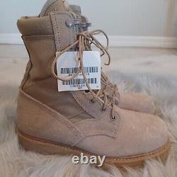 Vibram Tan Steel Toe Military Tactical Combat Boots Size 6 NWT