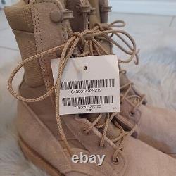 Vibram Tan Steel Toe Military Tactical Combat Boots Size 6 NWT