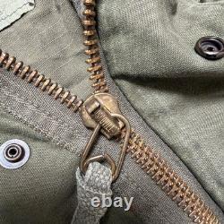 Vintage 1980s US Military M-65 Field Combat Jacket Tactical OG-107 Small Short