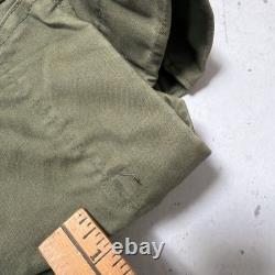Vintage 1980s US Military M-65 Field Combat Jacket Tactical OG-107 Small Short
