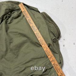 Vintage 1980s US Military M-65 Field Combat Jacket Tactical OG-107 Small Short
