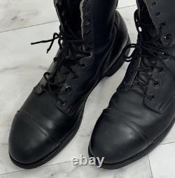 Vintage Biltrite Black Leather Steel Toe Combat Tactical Military Boots 11 R