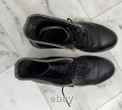 Vintage Biltrite Black Leather Steel Toe Combat Tactical Military Boots 11 R