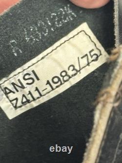 Vintage Biltrite Black Leather Steel Toe Combat Tactical Military Boots 11 R