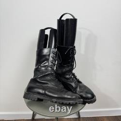 Vintage Black Leather Military Combat Boots Tactical Lace Up EU 43 US 9.5