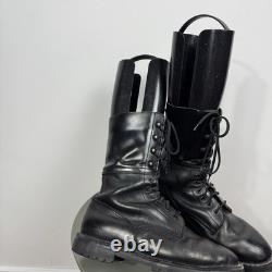Vintage Black Leather Military Combat Boots Tactical Lace Up EU 43 US 9.5