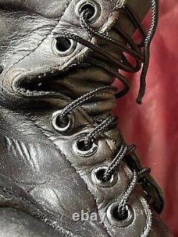 Vintage RO Search Black Lace Up Leather Military Army Combat Tactical Boots 9 W