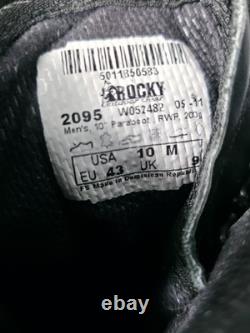 Vintage Rocky Leather Combat Boots Mens Size 10 M Black USA Tactical Military #2