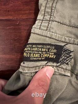 Vtg Polo Ralph Lauren 1967 Military Combat Tactical Cargo Pants Surplus 36 X 32