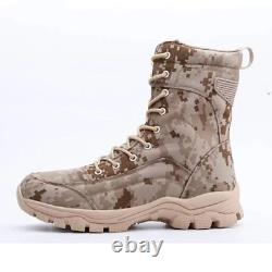 Waterproof Camouflage Combat Tactical Military Boot Men Work Safety Shoes Boots