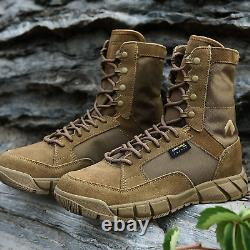 YEVHEV Combat Boots for Men Lightweight Military Tactical Shoes Hiking