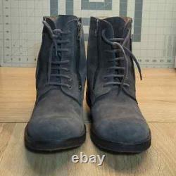 YMC Grey Suede Zip Boots Lace-up Zipper Gray Tactical Military Combat Army 44 11