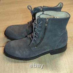 YMC Grey Suede Zip Boots Lace-up Zipper Gray Tactical Military Combat Army 44 11