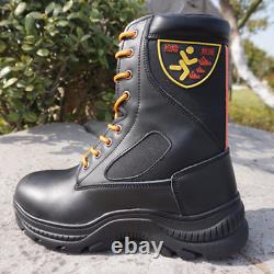 1x Botte militaire tactique noire à fermeture éclair latérale pour le trekking en extérieur, imperméable et combat. 1x Botte militaire tactique noire à fermeture éclair latérale pour le trekking en extérieur, imperméable et combat.