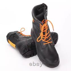 1x Botte militaire tactique noire à fermeture éclair latérale pour le trekking en extérieur, imperméable et combat.