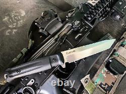 Aggresseur De Couteau Tactique Militaire Suprême Kizlyar Aus-8 Steel Stonewash Revêtement