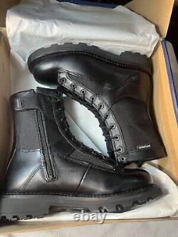 BATES 8 Durashocks Bottes Tactiques Militaires Noires à Glissière Latérale Antidérapantes Homme 7 NIB
