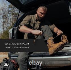 BOTTES DE COMBAT MILITAIRES GARMONT TACTICAL T8 NFS 670 COYOTE 175 $ TAILLE 11.5 UNISEXE