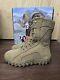 Bottes Militaires Tactiques En Cuir Nylon S2v Rocky Pour Hommes Marron Coyote Taille 4 W Large