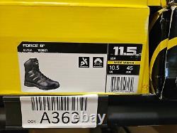 BOTTES MILITAIRES TACTIQUES FORCE 8 POUR HOMMES S.W.A.T. ORIGINALES taille 11.5 W NOIR 155001