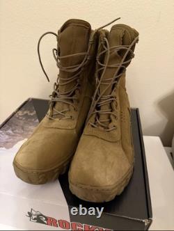 BOTTES TACTIQUES MILITAIRES ROCKY S2V Taille 13 OPS SPÉCIAUX COYOTE RKC050