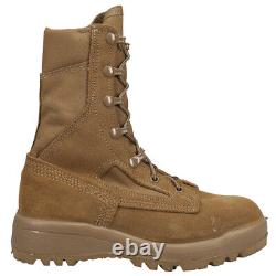 Belleville C390 8 pouces Chaussures de travail de sécurité tactiques pour hommes en marron pour temps chaud sans embout de protection