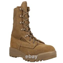 Belleville C390 8 pouces Chaussures de travail de sécurité tactiques pour hommes en marron pour temps chaud sans embout de protection
