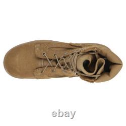 Belleville C390 8 pouces Chaussures de travail de sécurité tactiques pour hommes en marron pour temps chaud sans embout de protection