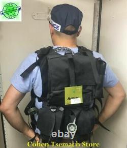 Black Hagor Officier Swat Militaire Tactical Vest Cordura Combat Harness Tsahal