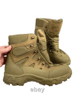 Botte de randonnée tactique militaire en cuir WELLCO pour hommes, taille 10,5 W, vert olive