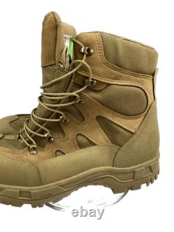 Botte de randonnée tactique militaire en cuir WELLCO pour hommes, taille 10,5 W, vert olive