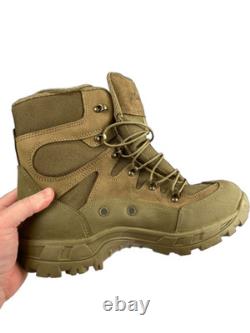 Botte de randonnée tactique militaire en cuir WELLCO pour hommes, taille 10,5 W, vert olive