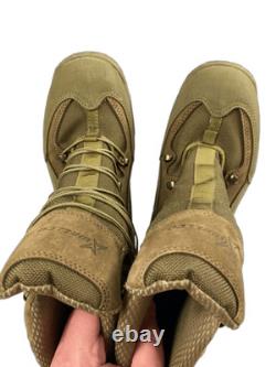 Botte de randonnée tactique militaire en cuir WELLCO pour hommes, taille 10,5 W, vert olive