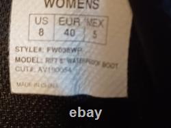 Botte militaire tactique Blauer Rift de 8 pouces, imperméable, taille 8, cuir noir