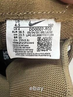 Botte militaire tactique Nike Size 4.5 SFB B1 Coyote / Coyote / Coyote DD0007-900 Nouveau