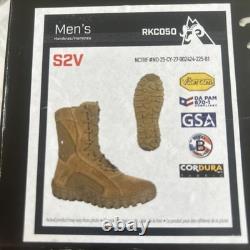 Botte militaire tactique ROCKY S2V pour homme, taille 13, marron