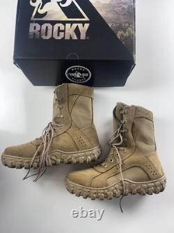 Botte militaire tactique à bout en acier Rocky S2V Coyote Brown RKC053 Taille 8 Désert