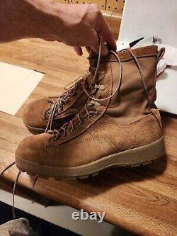 Botte militaire tactique de combat extérieure imperméable Vibram Tan, bout en acier, taille 11R USA