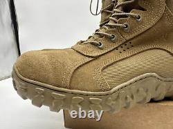 Botte tactique militaire en acier RKC053 pour homme Rocky taille 13,5 W S2V couleur brun coyote