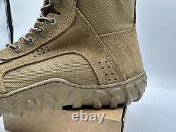 Botte tactique militaire en acier RKC053 pour homme Rocky taille 13,5 W S2V couleur brun coyote