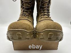 Botte tactique militaire en acier RKC053 pour homme Rocky taille 13,5 W S2V couleur brun coyote