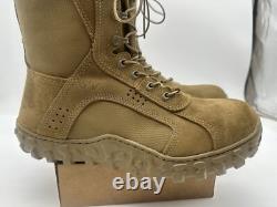 Botte tactique militaire en acier RKC053 pour homme Rocky taille 13,5 W S2V couleur brun coyote