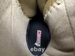 Botte tactique militaire en acier RKC053 pour homme Rocky taille 13,5 W S2V couleur brun coyote