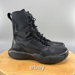 Bottes Nike SFB B2 pour hommes taille 11,5 'Triple Black' tactiques d'extérieur militaires NEUVES